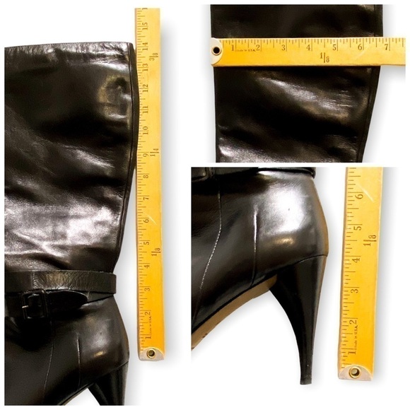 Y2K Costume National knee high leather boots with removable straps, size 38EU - Picture 16 of 16